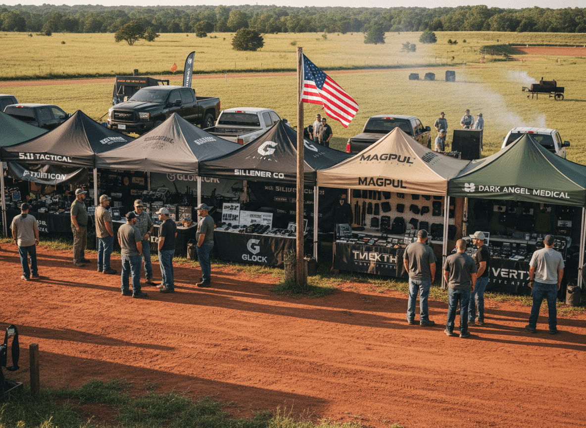 Tactical vendor market at The Benjamin Guard